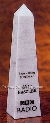 White Marble Obelisk Award -10"