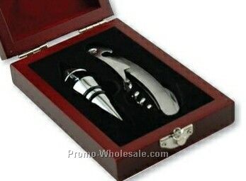 Wine Gift Set Corkscrew & Topper