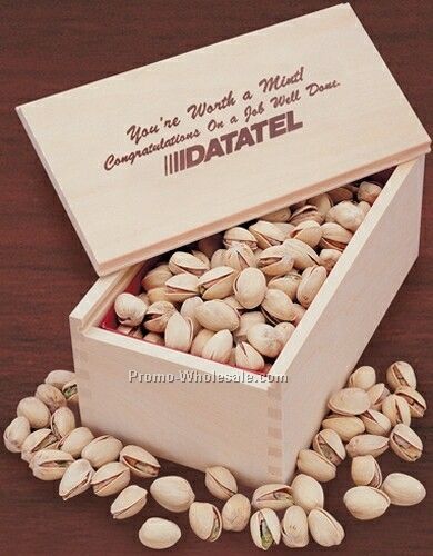 10 Oz. Jumbo California Pistachios In Wooden Box