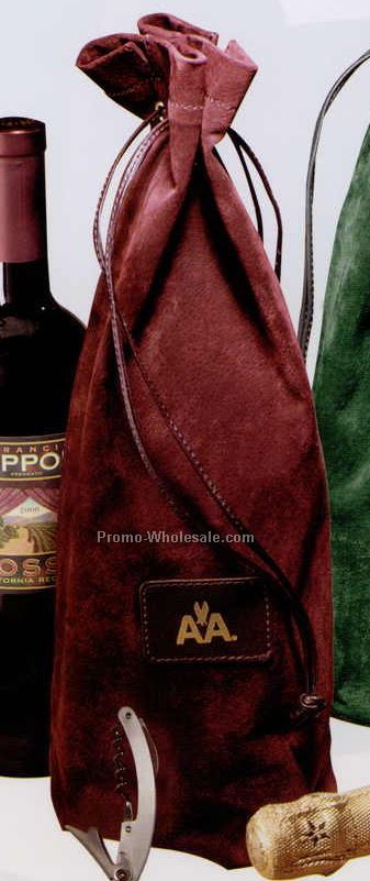 14-1/2"x7-1/2"x5" Wine Steward Tote Bag With Corkscrew