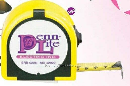 25'/ 7 Meter Retractable Tape Measure W/ Solar Calculator