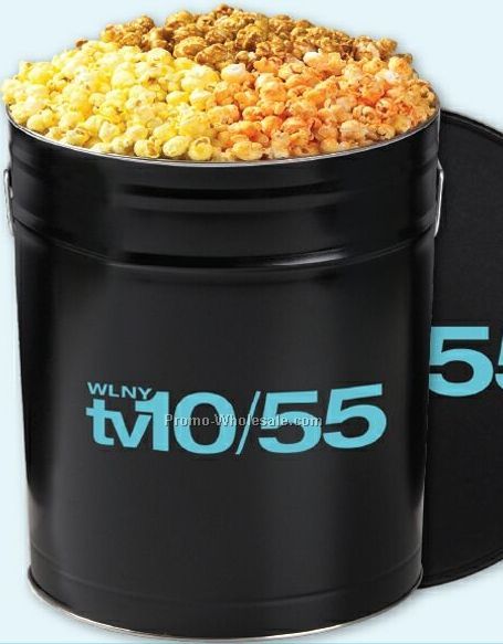 3-1/2 Gallon 2-way Caramel/ Classic Butter Or Cheese Popcorn Tin