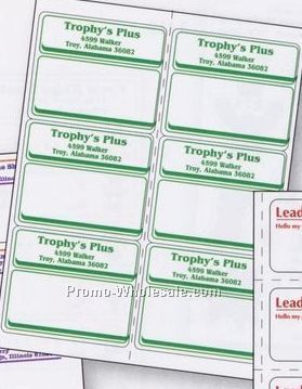 3-1/3"x4" Laser Sheet Labels (Blank)