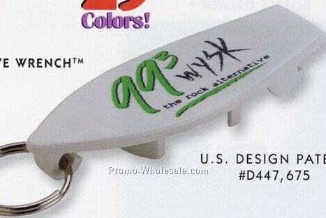 3-5/16"x1-1/8" Wave Wrench Bottle Opener Key Chain