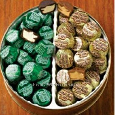 40 Oz. Peanut Butter Cups/ Dark Chocolate Mint Cups Designer Gift Tin