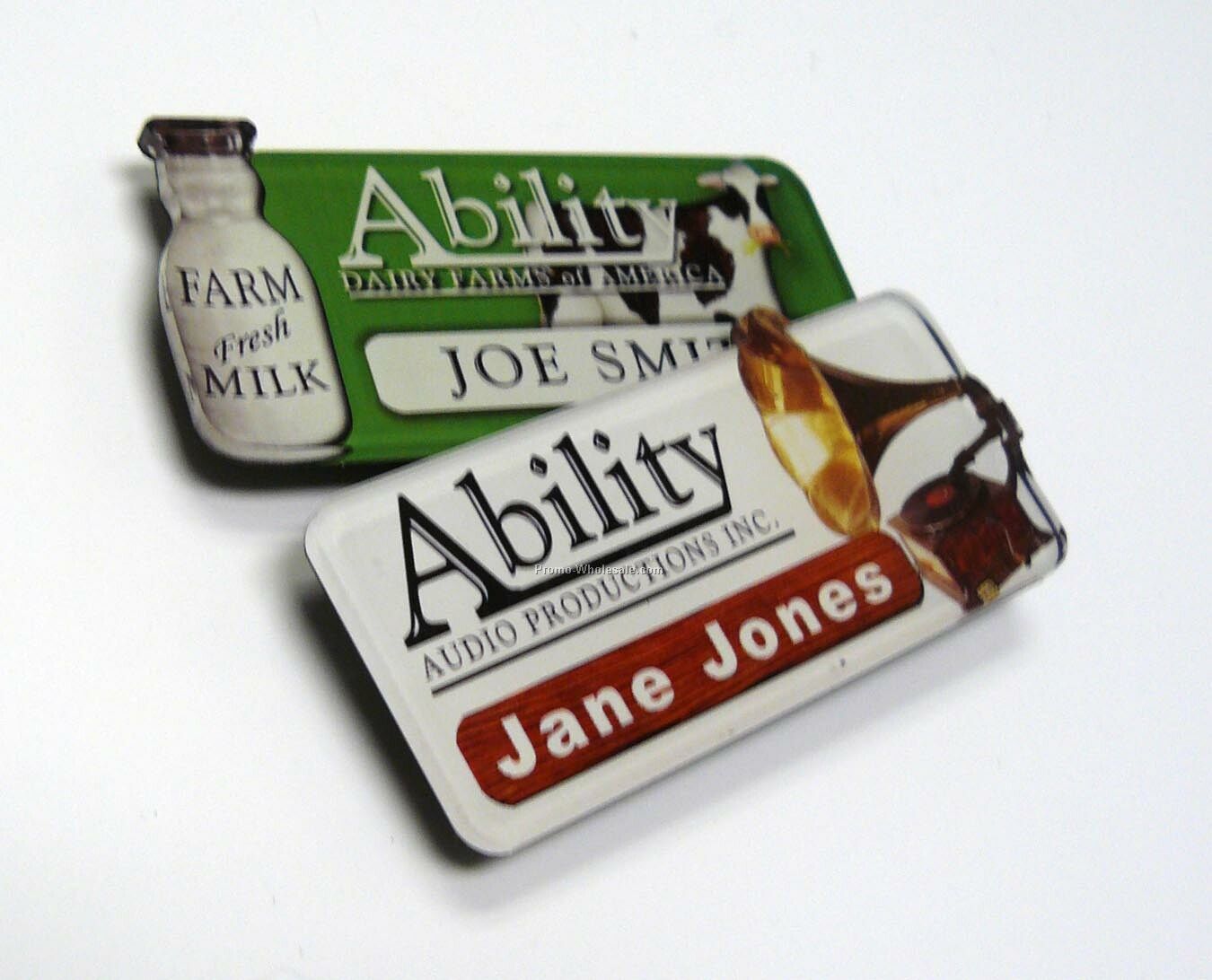 7 Square Inch Acrylic Badges / Name Plates
