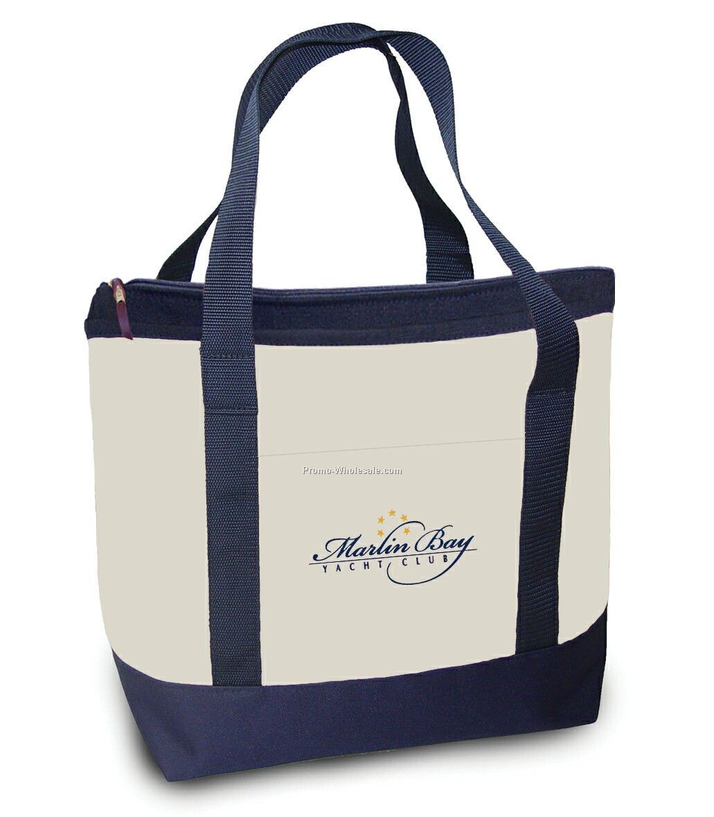 727(A) N Drz Large Two-tone Tote With Poly Handles