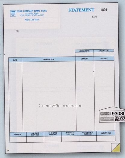 8-1/2"x11" Classic Statement (1 Part)