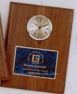 9"x12" Vertical Walnut Step Edge Wooden Clock Plaques