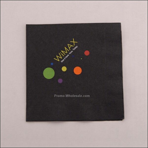 Black 3 Ply Colored Luncheon Napkin