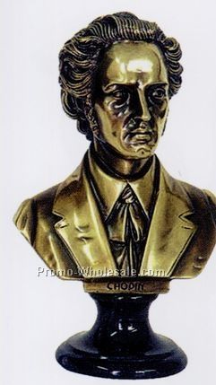 Chopin Bust(S) Figurine(Copper Finish)