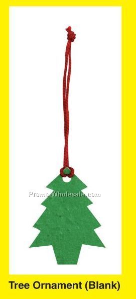 Color Floral Seed Paper Ornament - Tree (No Imprint)