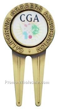 Custom Divot Tool With Screen Printed Ball Marker Center