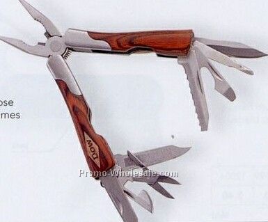 Dakota Wood Handle Multi-function Mini-tool