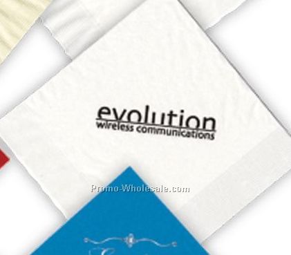 Ecru Luncheon Napkins W/ Ink Imprint