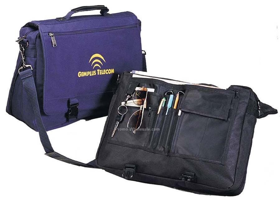 Expandable Flap-over Briefcase