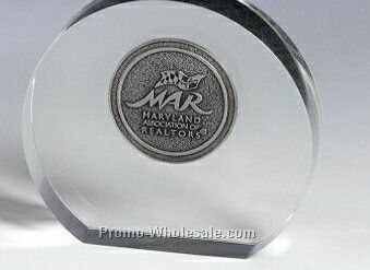 Flat Bottom Round Lucite Stock Shape Embedment/ Award