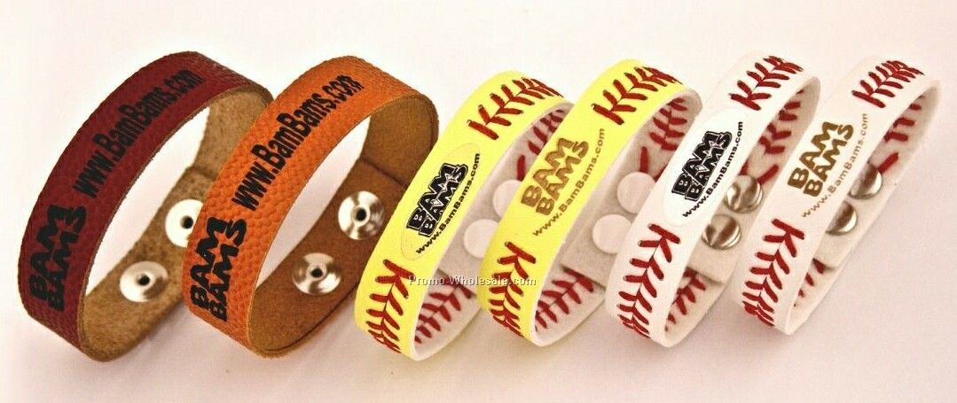 Football Bracelets - Laser Golden - Adult & Youth