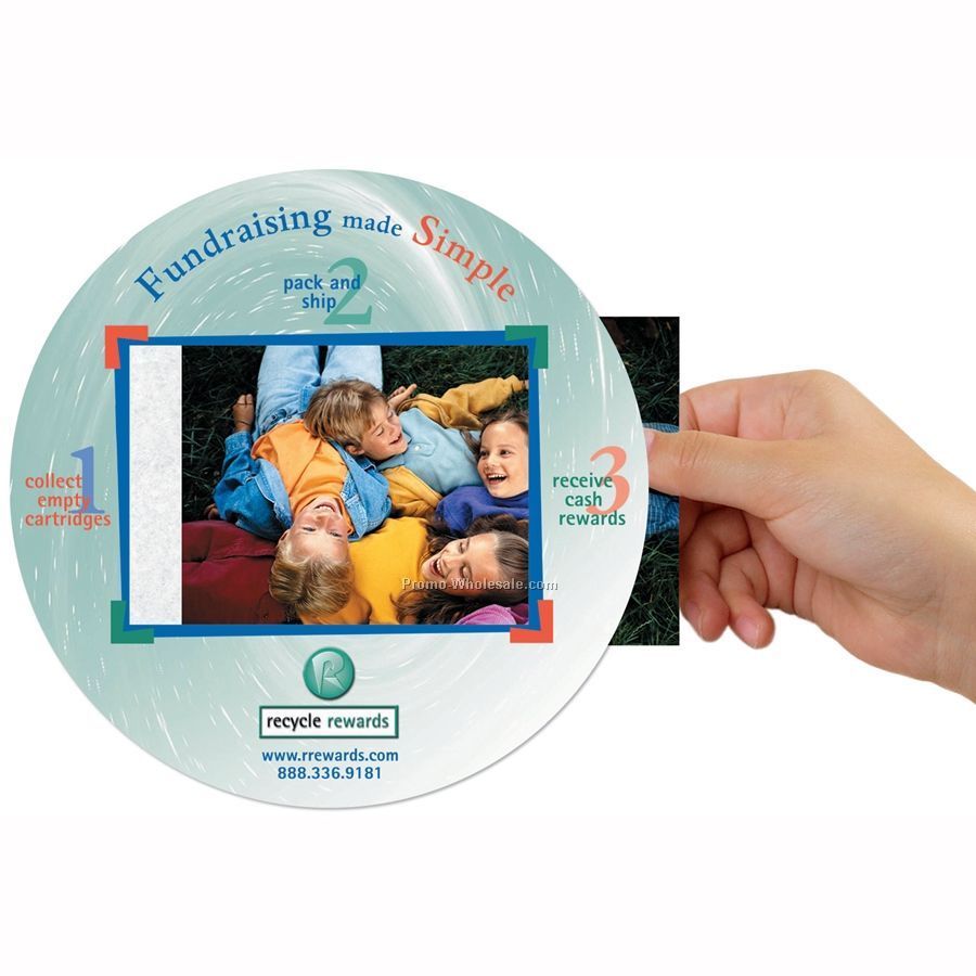 Frame-it Flex Window / Photo Mouse Pad W/.015" Barely There Base (8" Round)