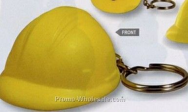 Hard Hat Key Chain Squeeze Toy