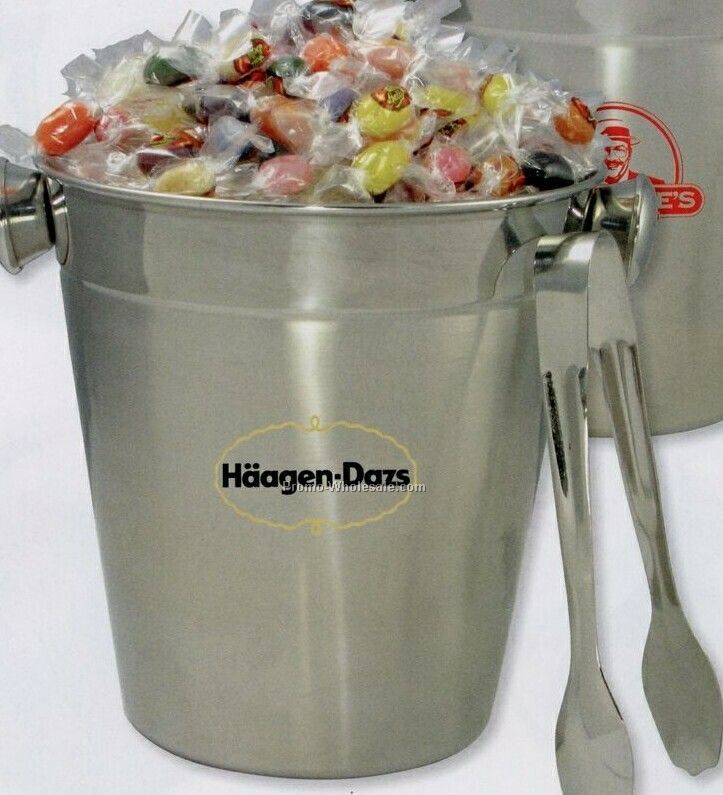 Ice Bucket With Tongs With Regular Tootsie Candy (13 Oz.)