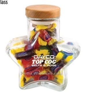 Large Star Jar W/ Chocolate Drops