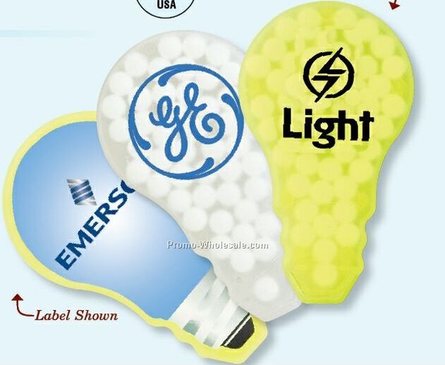 Light Bulb Mint Card 3-1/2"x2" (Direct Print)