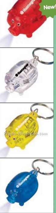 Light Up Piggy Key Chain