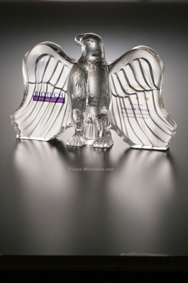 Lucite Embedment Molded Eagle Award