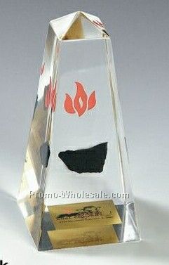 Lucite Obelisk Stock Shape Embedment/ Award