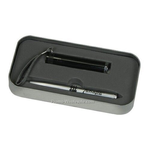 Metal Pen & LED Flashlight Gift Set