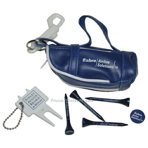 Mini II Golf Bag On Hook (4 Tees/ 1 Ball Marker/ 1 Plastic Divot Tool)