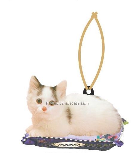 Munchkin Cat Executive Line Ornament W/ Mirrored Back (8 Square Inch)