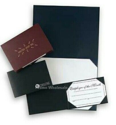 Pajco Leatherette And Paper Certificate Holder (5"x7")