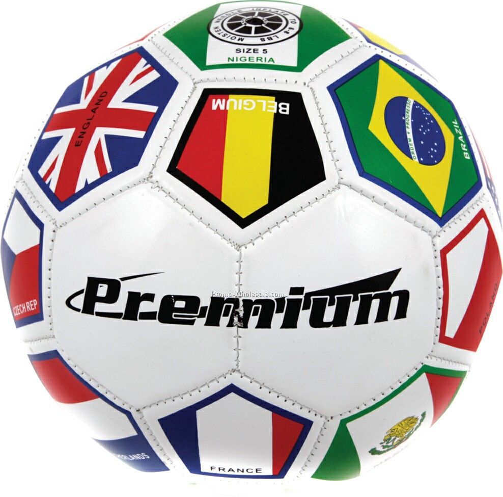 Premium Regulation Size Soccer Ball (Deflated)