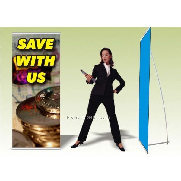 Promo Banner W/ L-stand 31.5" X 80"