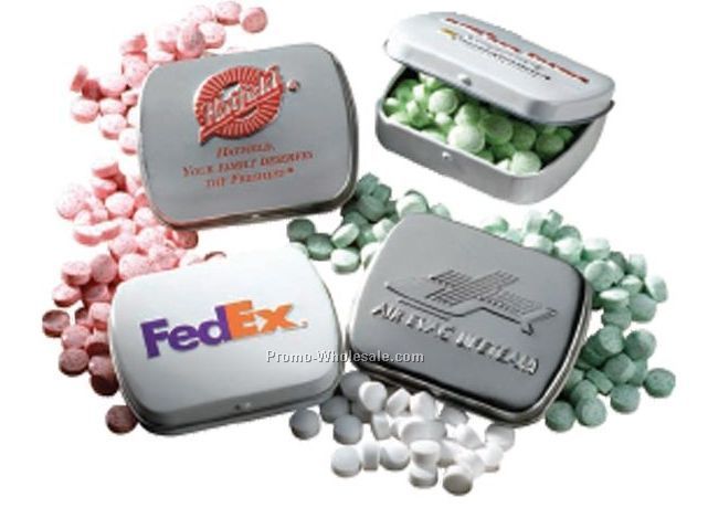 Slalom Embossed Mint Tin With Mini Mints (3 Day Shipping)