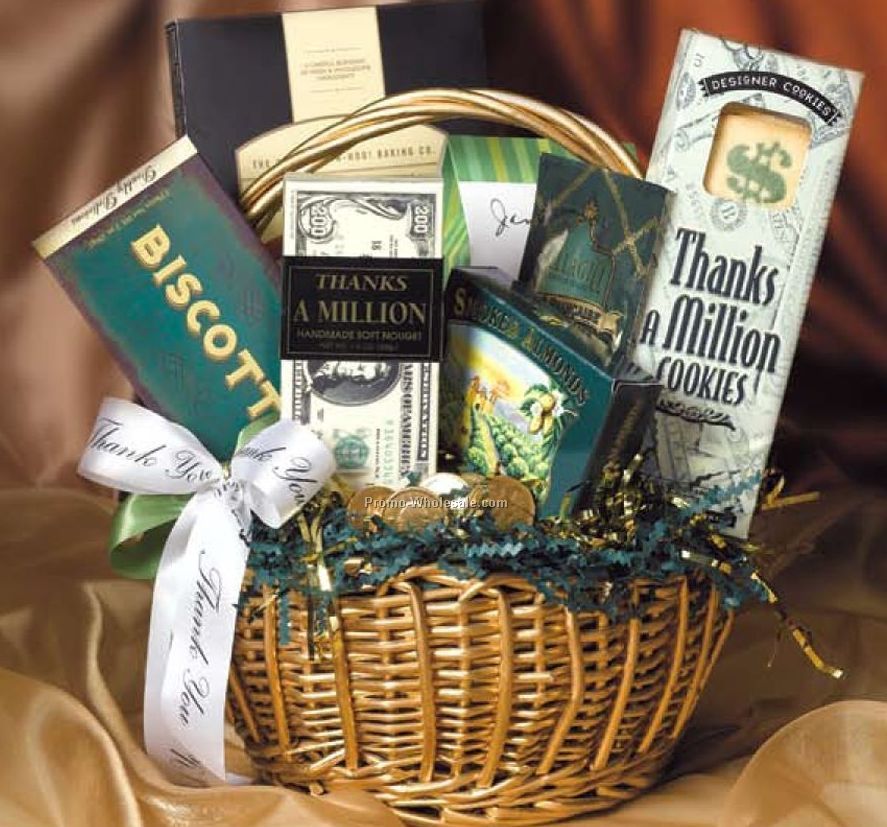 Small "thanks A Million" Money Gift Basket