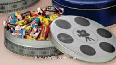 Small Movie Reel Tin W/ Nostalgia Candy