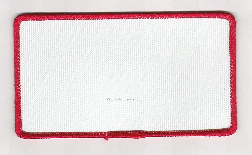 Stock Blank (4.5 X 2.5 Red Border With White Background)