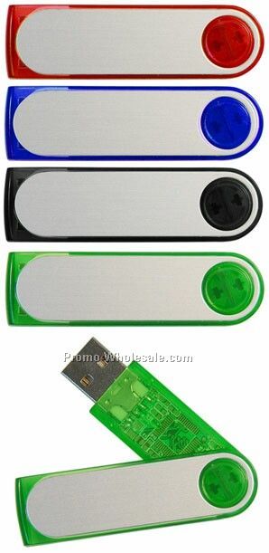 Swivel USB Drive With Translucent Trims