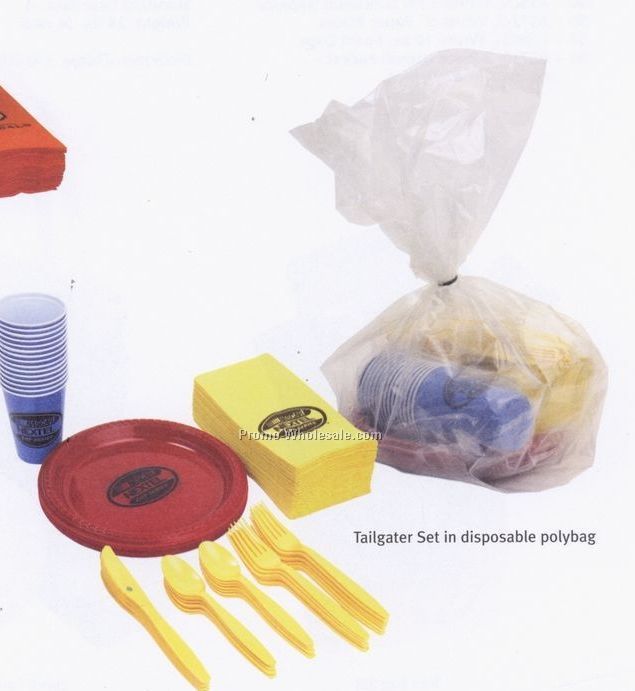 Tailgater Paper Set Packaged W/ Disposable Bag