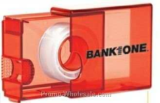 Translucent Red Tape Dispenser