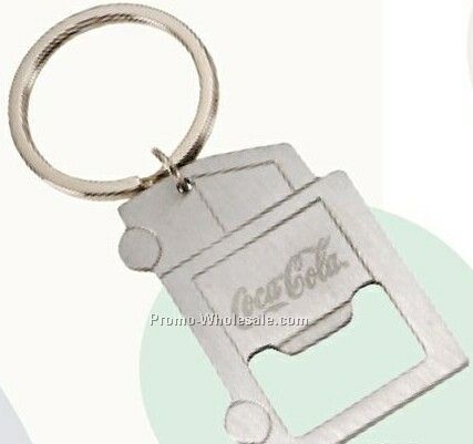 Truck Shaped Bottle Opener W/ Split Key Ring /3-1/2"x1-1/2"x1/16"