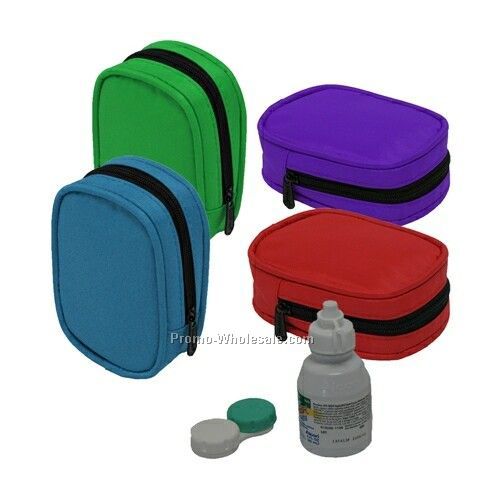 Utility Pouch For Contact Lens (4"x2-3/4"x1-1/2")