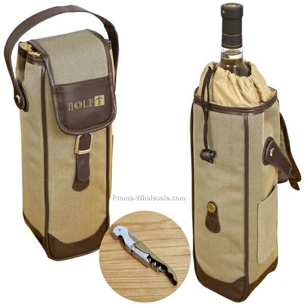 Wine Bag W/ Corkscrew (Not Imprinted)