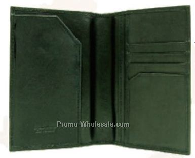 10-2/5cmx14-4/5cm Black Napa Lambskin Passport Cover