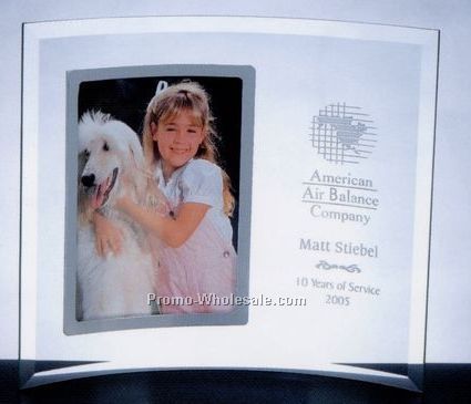 12"x10"x3/16" Silver 5"x7" Vertical Picture Frame