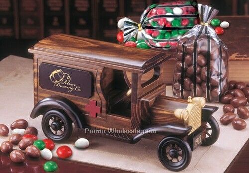 1913 Vintage Ambulance Truck W/Chocolate Almonds & Chocolate Gourmet Mints