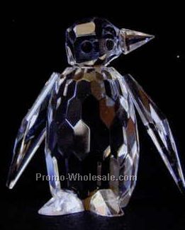 2" Optic Crystal Penguin Figurine